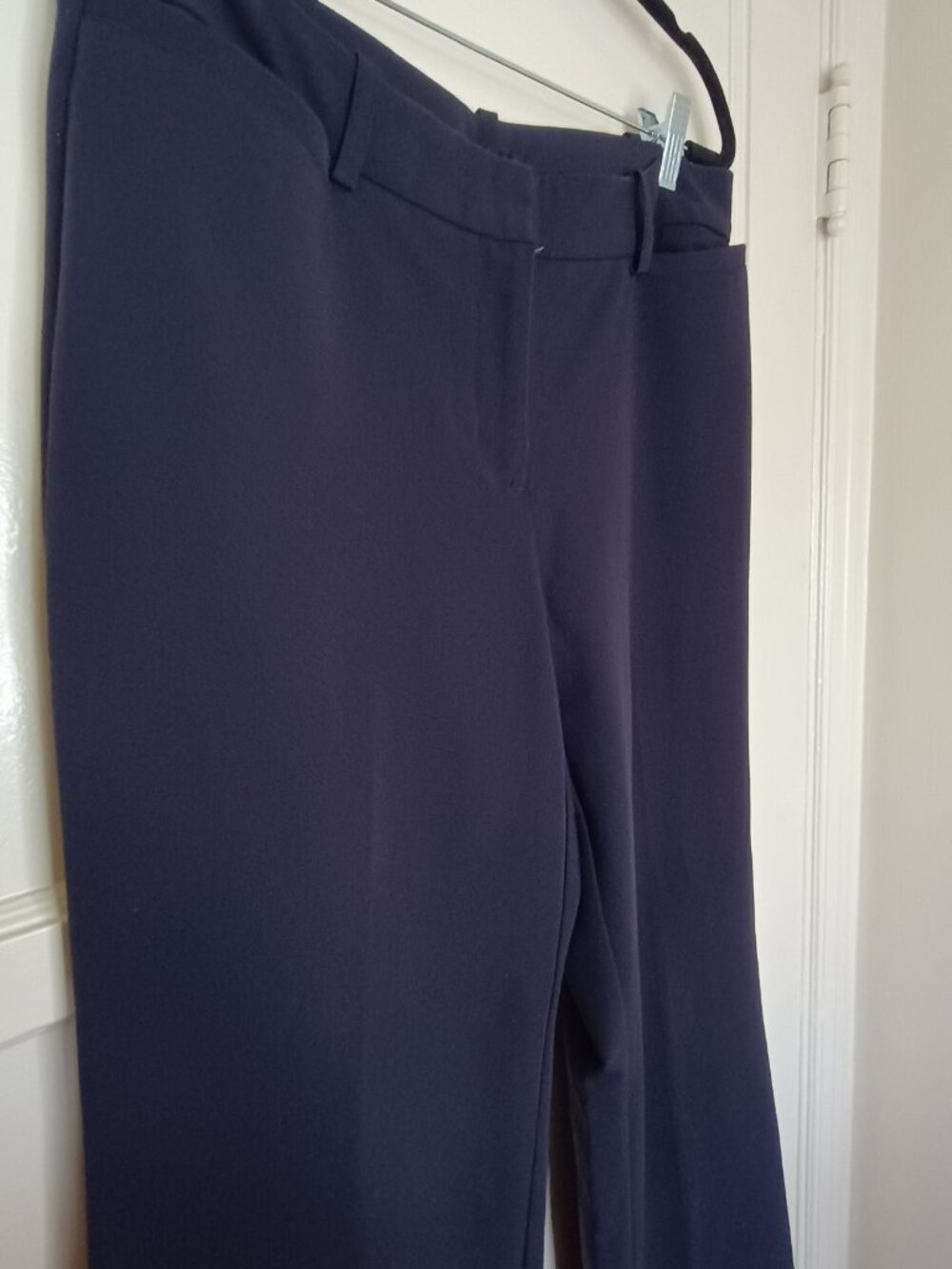Worthington Women's Navy Curvy Fit Dress Pants Size 6 Straight Leg Trousers
